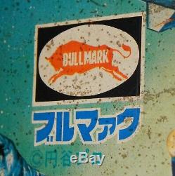 Original vintage BULLMARK Japanese ULTRAMAN tin store display sign RARE Japan