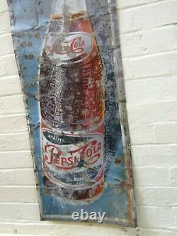 PEPSI COLA Aust. Metal Tin Sign Vintage Retro Shed Garage Bar Man Cave 1950 RARE