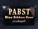 Pabst Blue Ribbon Beer Sign Tin Over Cardboard Pbr Vintage