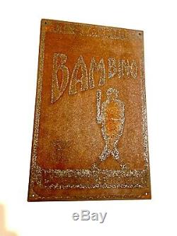 RARE 1920s VINTAGE BABE RUTH BAMBINO TOBACCO TIN SIGN YANKEES NEVER SEEN 1/1