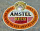 Rare-amstel Beer Vintage Metal Tin Sign