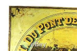 RARE E. I. Du Pont De Nemours & Co. Gunpowder Tin SIGN Wilmington, Del