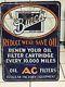Rare Original Early Buick Ac Oil Filter Tin Tacker Sign Gas Oil Vintage Old Wow