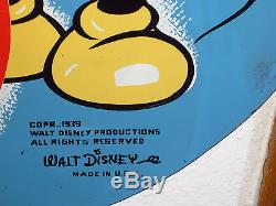 Rare Vintage Original Dated 1939 RPM Gas Oil Mickey Disney Tin Sign