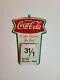 Rare Vintage 1963 Coca Cola Fishtail Tin Sign Calendar Pad Holder Excellent