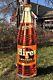 Rare Vintage 40s Original Hires Root Beer Tin Embossed Die Cut Bottle Sign 57
