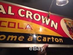 RARE Vintage Antique Royal Crown Cola Tin Non Porcelain Bottle Sign Nehi Co