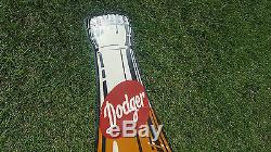 RARE Vintage Dodger Soda Bottle Tin Sign Not Porcelain Crush Coca Cola BIG SIGN