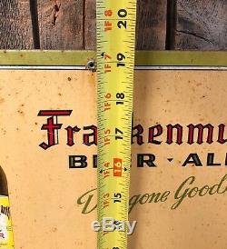 RARE Vintage FRANKENMUTH Beer Ale Dog Gone Good American Art Works Tin Sign