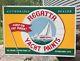 Rare Vintage Original Regatta Yacht Paints Dealer Ship Maritime Tin Sign