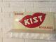 Rare C1950 Vintage Embossed Drink Kist Beverages Tin Pop Soda Red Lips Sign Ohio