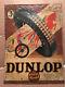 Rare Old Dunlop Fort Tires Original Tin Sign Vintage No Enamel Oil Can No 8