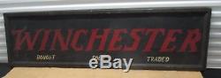 Rare Original 1940 Winchester Tin Sign From General Store /hardware Store-old