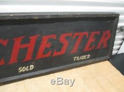 Rare Original 1940 Winchester Tin Sign From General Store /hardware Store-old