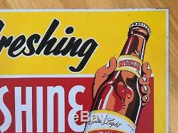 Rare Original Vintage Sunshine Brewing Co. Tin Beer Advertising Sign Reading Pa