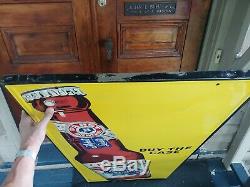 Rare Pabst Blue Ribbon PBR Large Tin Beer Advertising Sign Vintage 50s 60 x 26