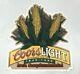 Rare Vintage 90s Coors Light Beer Tin Sign Corn Iowa Sesquicentennial Misprint