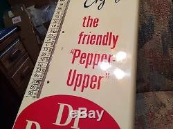 Rare Vintage Antique Dr. Pepper Tin Metal Non Porcelain Thermometer Soda Sign