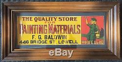 Rare Vintage DUTCH BOY WHITE LEAD PAINT Tin Non Porcelain Store Advertising Sign