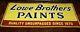 Rare Vintage Lowe Brothers Paints Sign Heavy Tin Sign 36x18