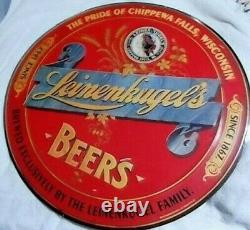 Rare Vintage Leinenkugel's Tin Beer Sign 24