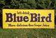 Rare Vintage Original Let's Drink Blue Bird Citrus Product Co Tin Embossed Sign
