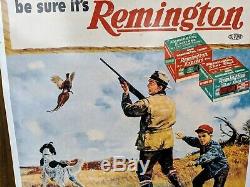 Rare Vintage Remington Tin Sign Gun Ammo Dupont Whatever You Shoot 22 by 18
