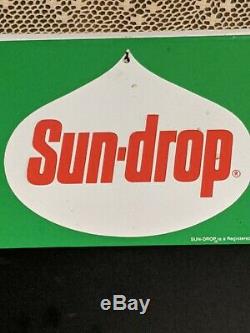 Rare Vintage Sun Drop Tin Menu Board Sign