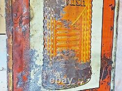 Rare Vintage Tin Sign Soda Orange Crush 30's 54 X 18 St-thomas Sign
