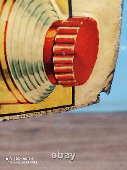 Rare vintage COLGATE'S RIBBON DENTAL CREAM advertising tin sign made in U. S. A