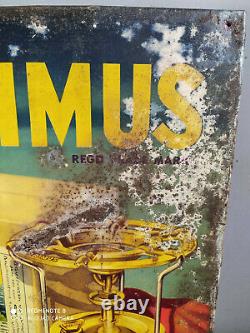 Rare vintage PRIMUS stove advertising tin sign of 50's printed in Sweden