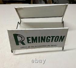 Remington Tire Holder Display Sign Vintage Original Advertising Tin Metal Choice