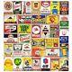 Reproduced Vintage Tin Sign Pack, Gas Oil Retro Advert Antique Metal Signs Fo