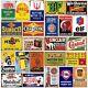 Reproduced Vintage Tin Sign Pack Gas Oil Retro Advert Antique Metal Signs For G