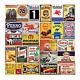 Reproduced Vintage Tin Sign Pack, Gas Oil Retro Advert Antique Metal Signs For G