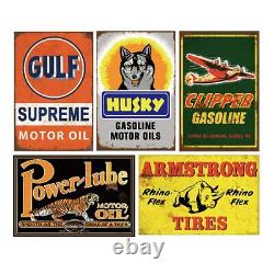 Reproduced Vintage Tin Signs Gas Oil Retro Advert Metal Sign for Garage Man Cav