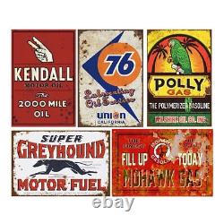 Reproduced Vintage Tin Signs Gas Oil Retro Advert Metal Sign for Garage Man Cav