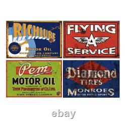 Reproduced Vintage Tin Signs Gas Oil Retro Advert Metal Sign for Garage Man Cav