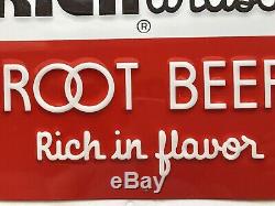 Richardson Root Beer Vintage Embossed Tin Sign, Great Graphics