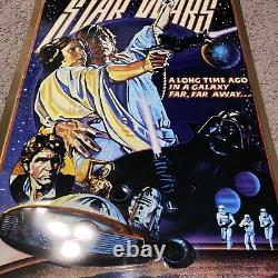 STAR WARS MOVIE POSTER A NEW HOPE METAL/TIN SIGN 15x24! RARE! SEE