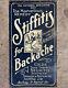 Stiffitus Remedy Genuine Vintage Australian Tin Pharmacy Shop Sign Melb Vic Rare