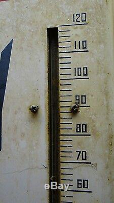 Scarce 1955 Vintage Large Dr Pepper Soda Pop Tin Metal Sign Thermometer