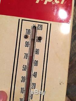 Scarce Vintage Antique Dr. Pepper Tin Metal Non Porcelain Thermometer Soda Sign