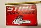 Stihl Chain Saws Tin Sign Logo Chainsaws Metal Shop Art Garage Man Cave Vintage