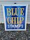 Tin Sign Blue Chip Stamps Metal Décor Art Vintage Advertising