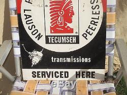 Techumseh Engine/transmission Mower Repair Garage Tin Sign Vintage