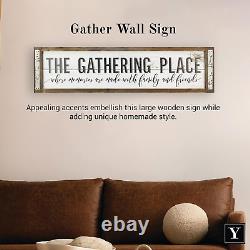 The Gathering Place Rustic Home Decor Living Room Wall Decor and Inviting Ta
