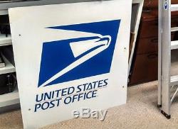 Tin Metal Sign US Post Office Vintage USPS