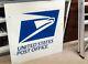 Tin Metal Sign Us Post Office Vintage Usps