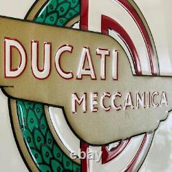 Tin Sign Ducati Retro Antique